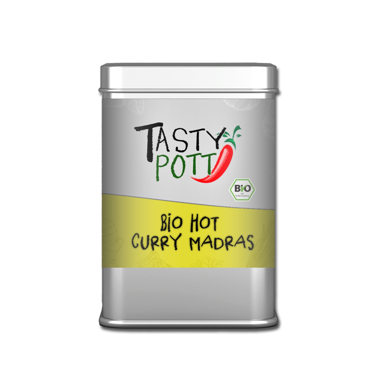 Tasty Pott Bio Hot Curry Madras - scharf - 100g Dose