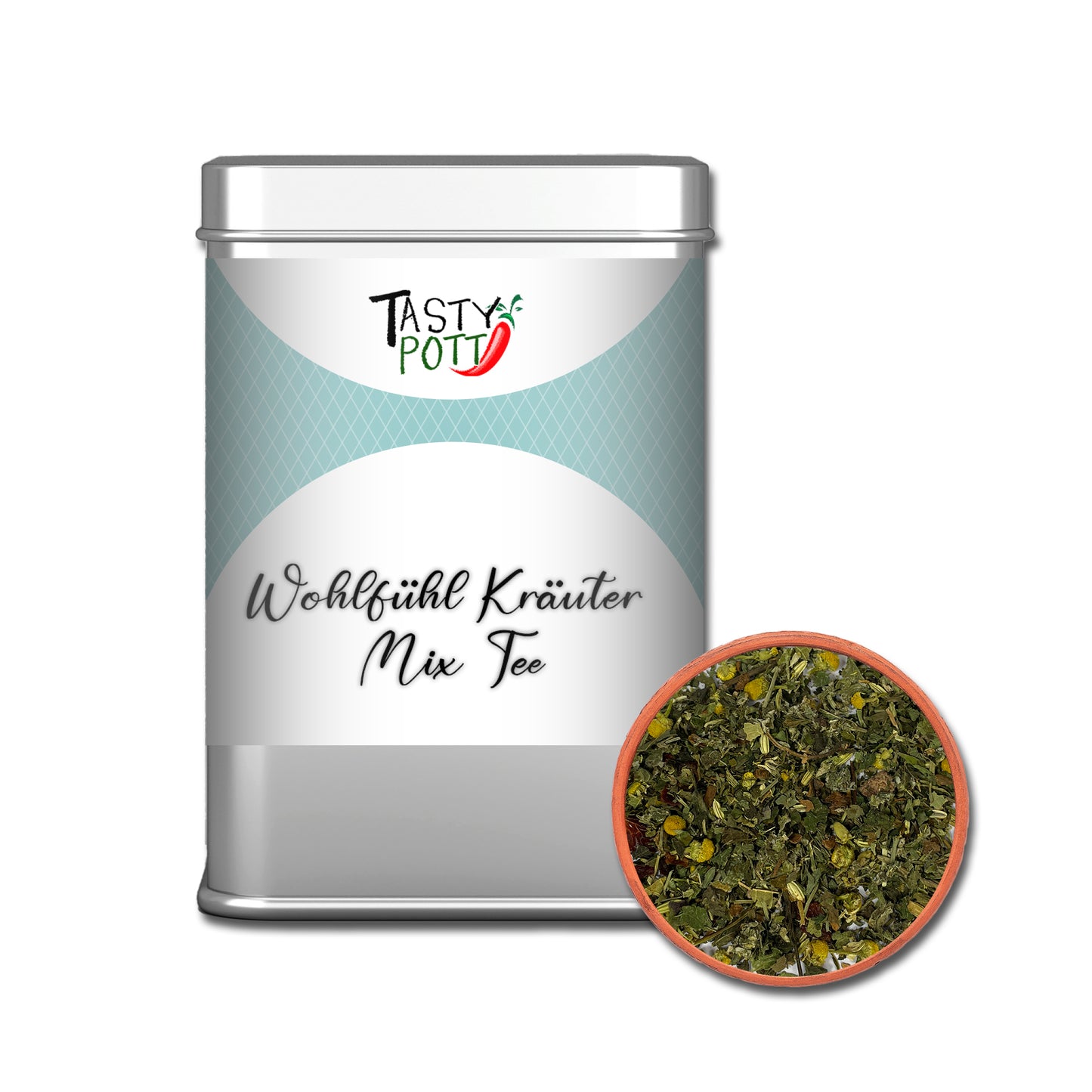 Kräutertee Wohlfühl-Mix Tee - Kräutertee online kaufen - 30g Dose Tasty Pott - fit and life shop