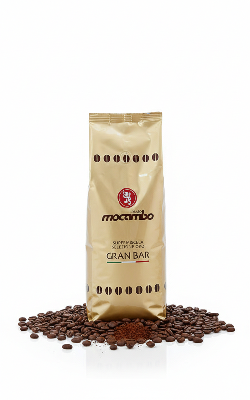 Mocambo Gran Bar Frühstücksriegel von Macambo, 1 kg, mit Nüssen und Hafer in einer offenen Verpackung sichtbar.