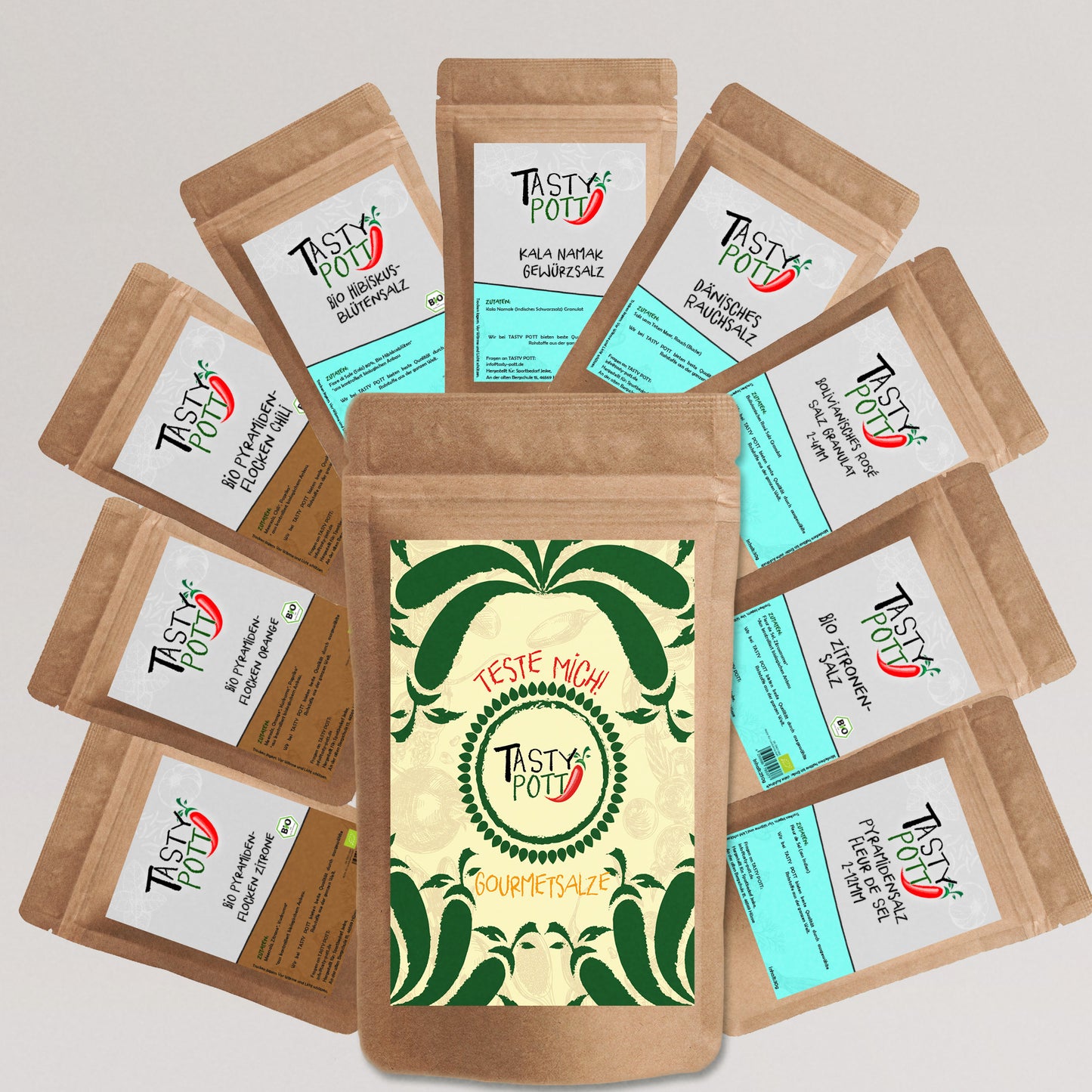 Tasty Pott Gourmet Salze - 9x 30g Probierset