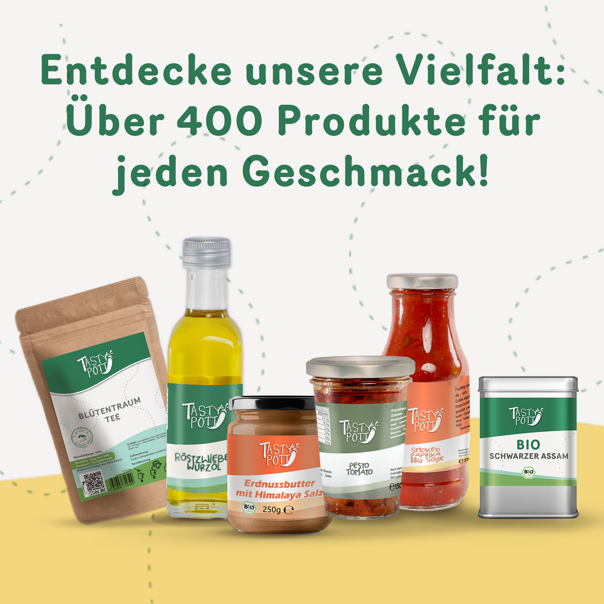 Tasty Pott weißer Sesam geschält - im Beutel