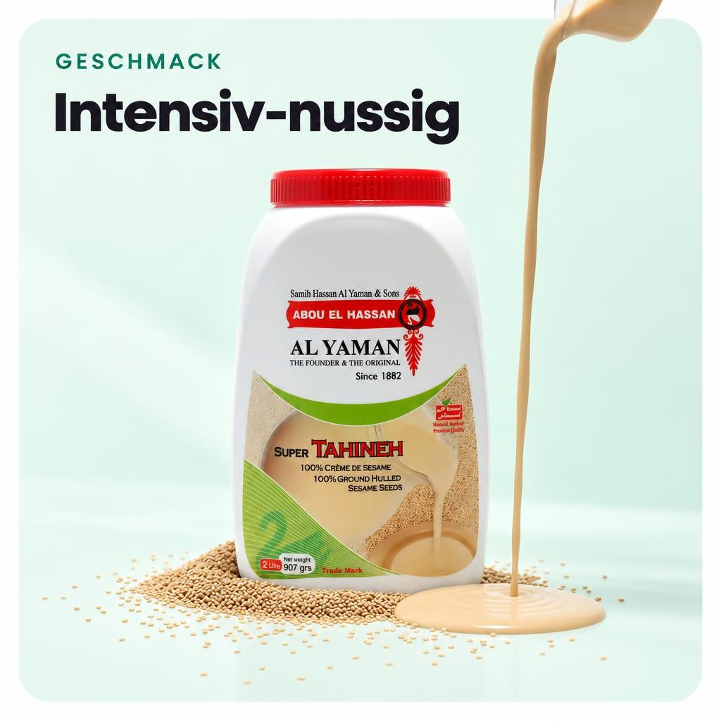 Al Yaman Sesampaste Tahina Tahineh 908g – Bild 4