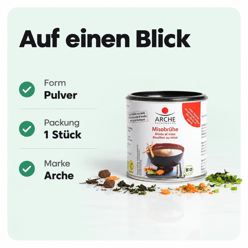 Würzige Misobrühe von Arche – inspiriert von der japanischen Küche.