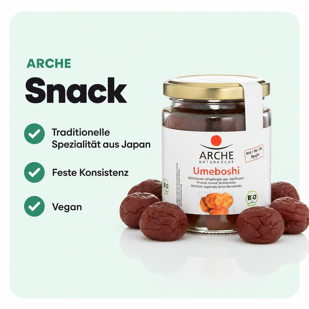 Arche Bio Ryujin Umeboshi Aprikosen – Bild 2