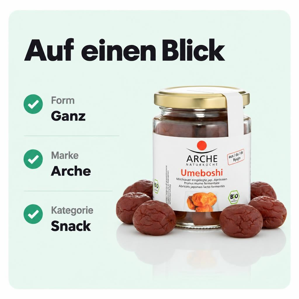 Arche Bio Ryujin Umeboshi Aprikosen – Bild 3