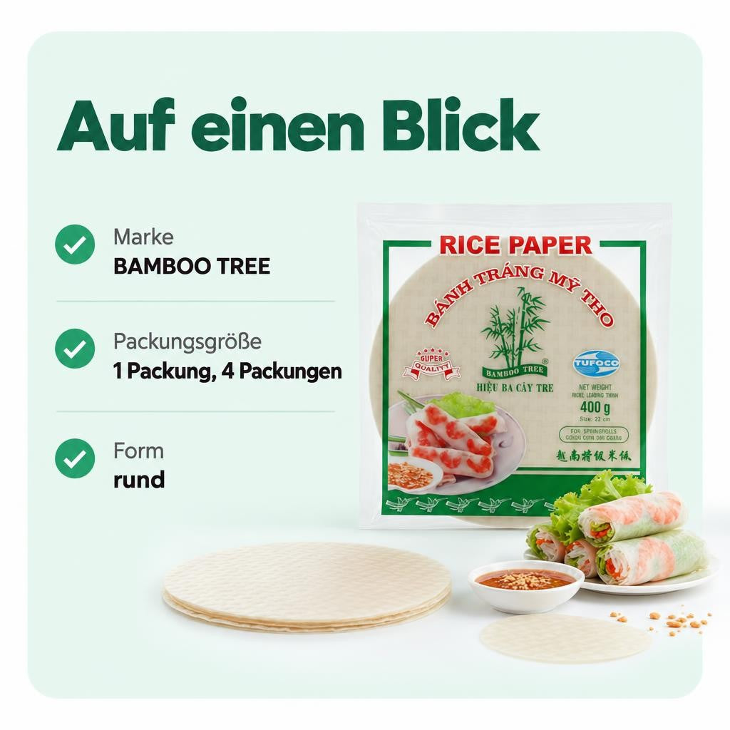 BAMBOO TREE Reispapier 22 Cm – Bild 3