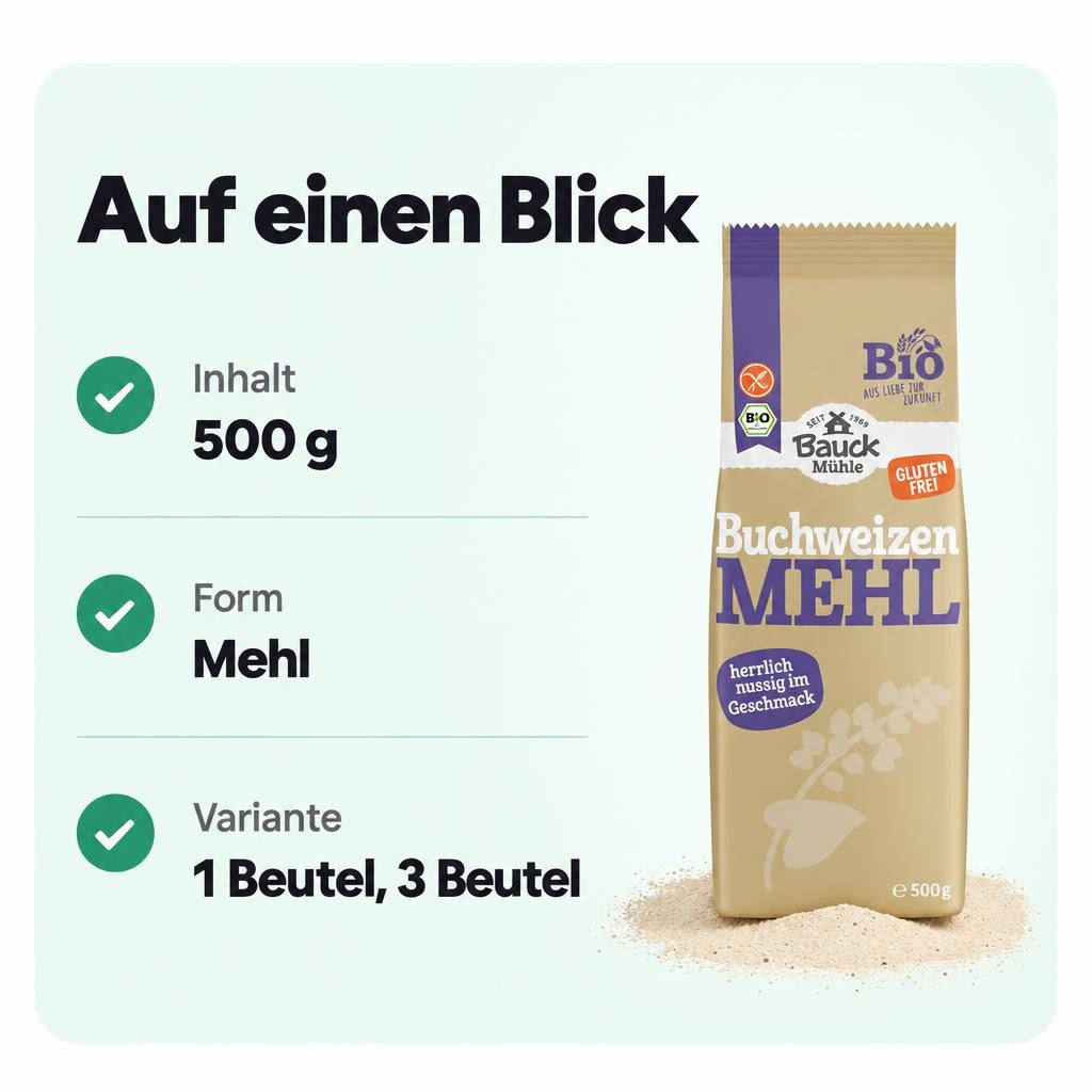 Bauck Hof Buchweizenmehl Vollkorn – Bild 3