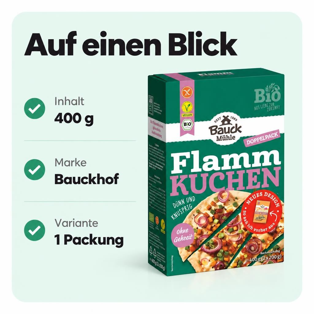 Bauckhof Bio Flammkuchen Mix glutenfrei – Bild 3