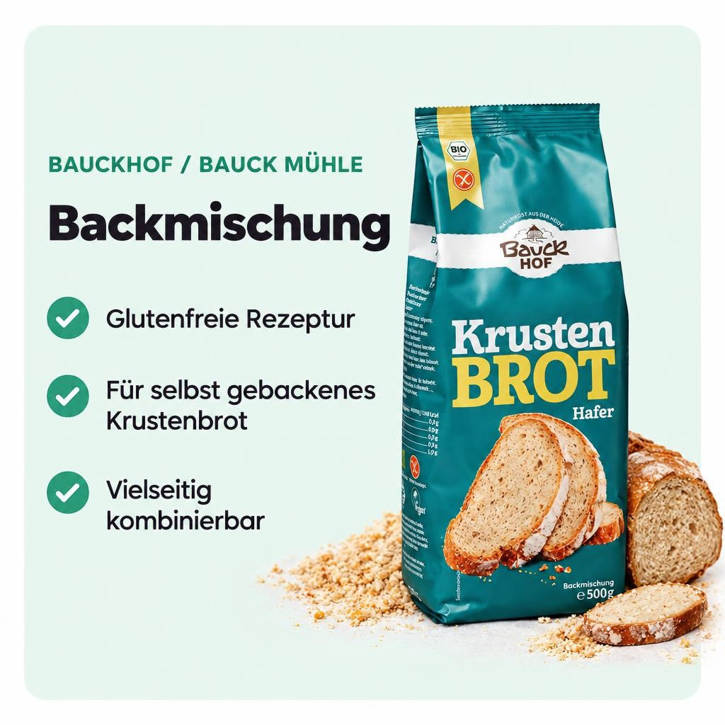 Bauckhof Bio Krustenbrot glutenfrei 500g – Bild 2