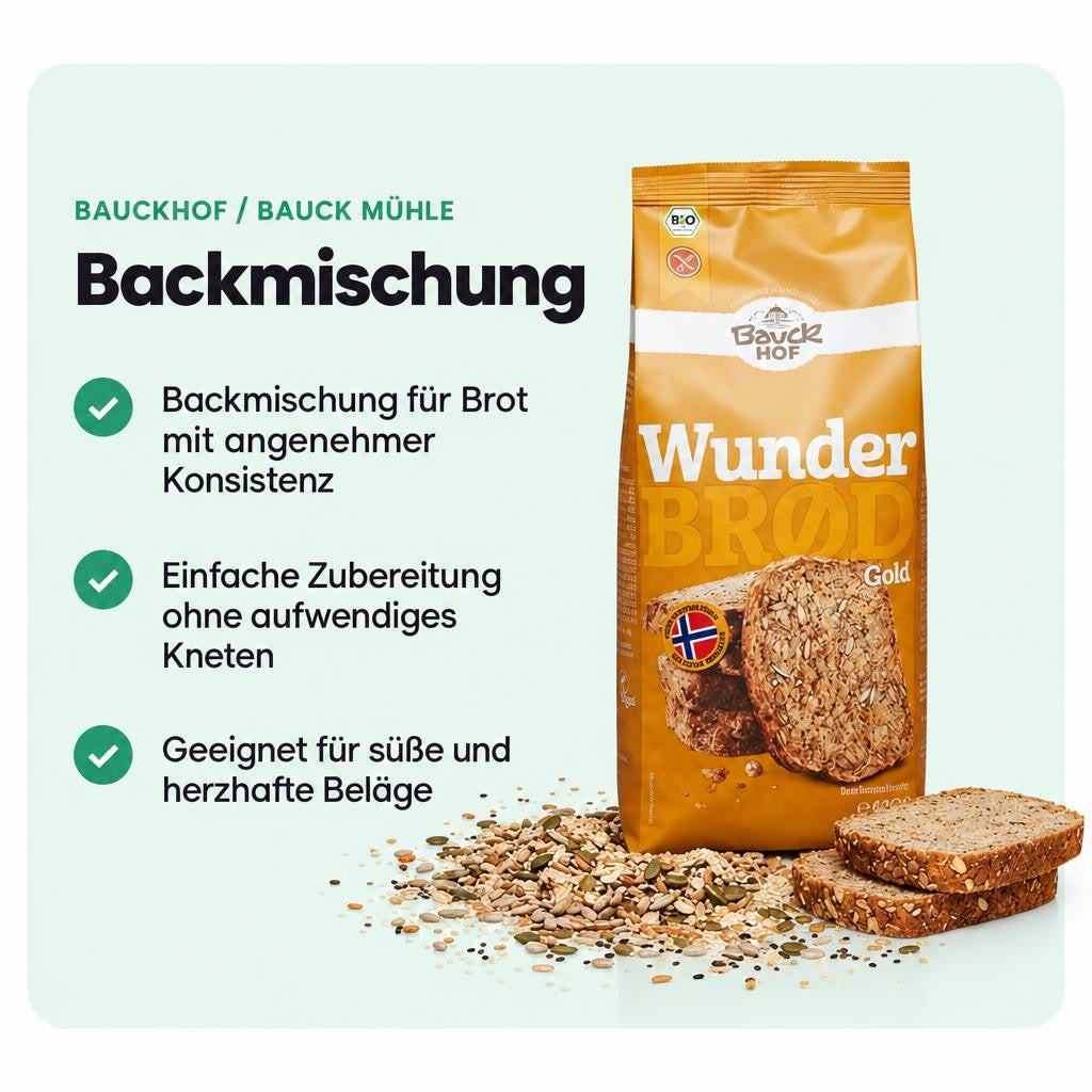 Bauckhof Bio Wunderbrød gold - 600g – Bild 2