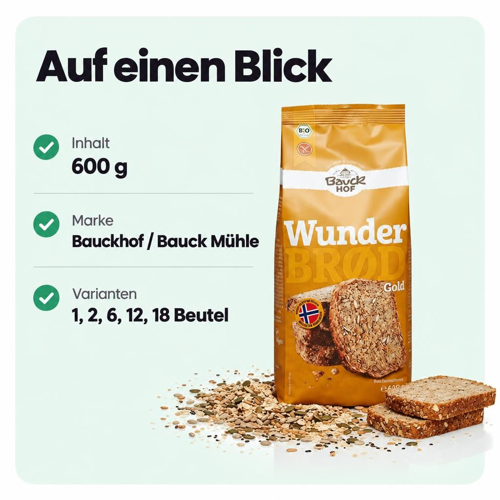 Bauckhof Bio Wunderbrød gold - 600g – Bild 3