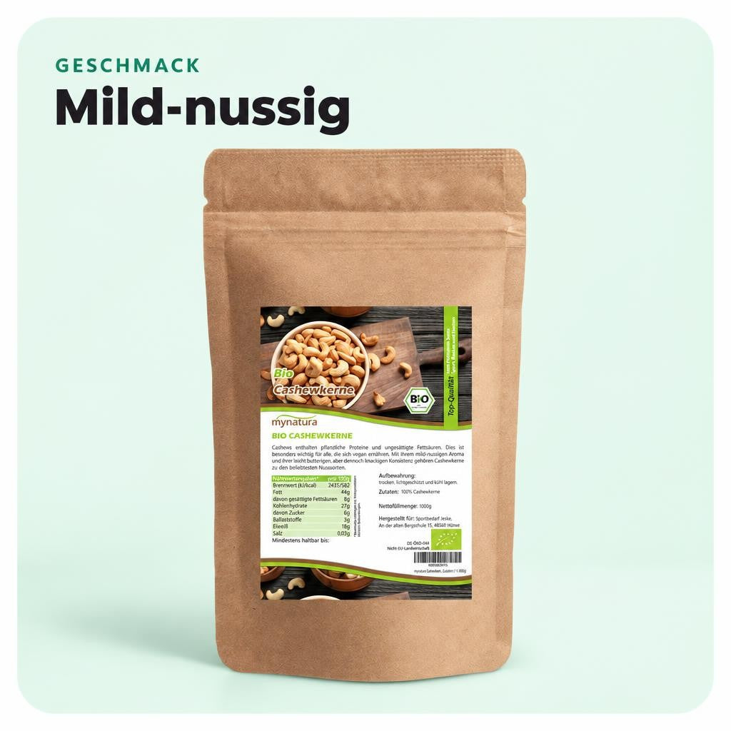 Mynatura Bio Cashewkerne – 1000g – Bild 4