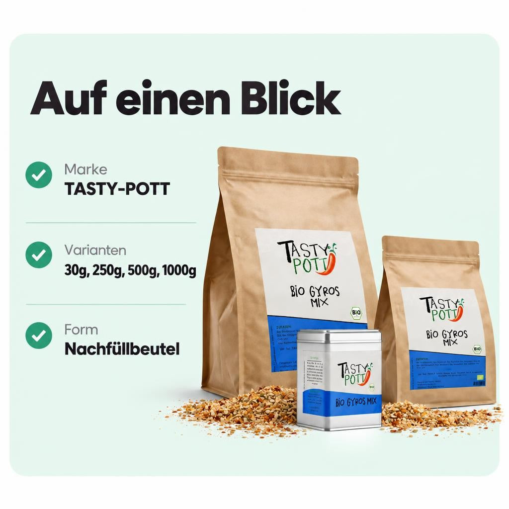 Tasty Pott Bio Gyros Gewürzmischung - im Beutel – Bild 3