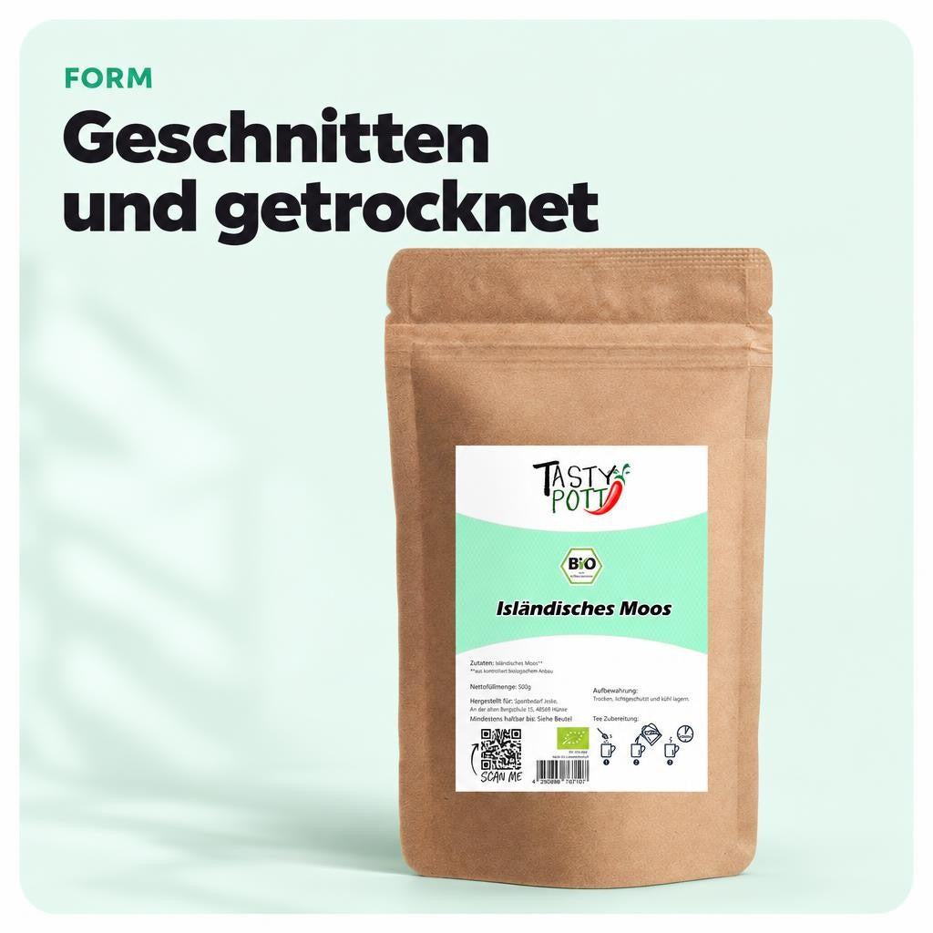 Tasty Pott Bio Isländisches Moos geschnitten & getrocknet - im Beutel – Bild 4