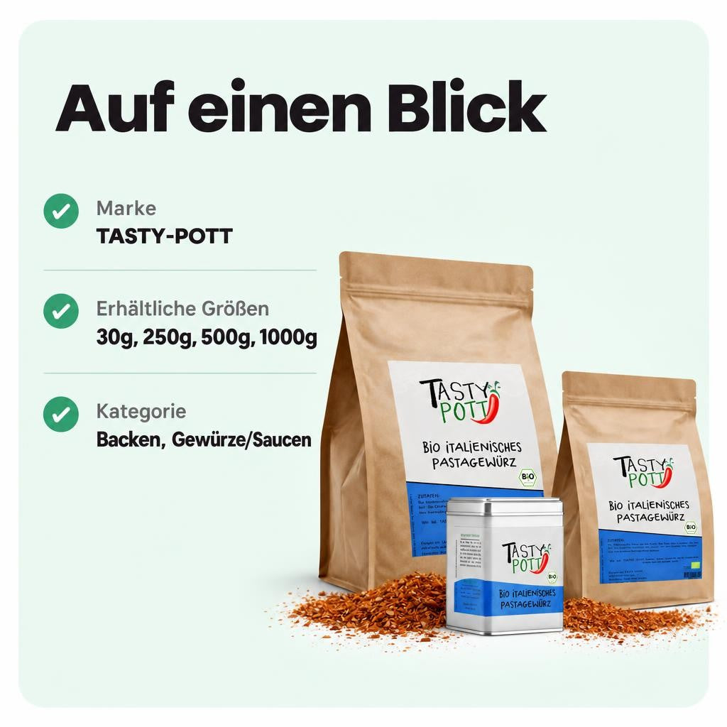 Tasty Pott Bio italienisches Pastagewürz - im Beutel – Bild 3