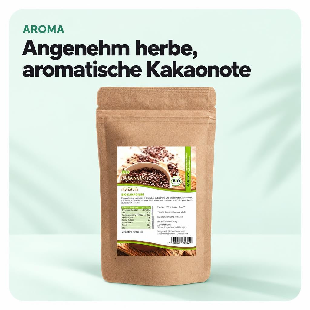 Angenehm herbe, aromatische Kakaonote