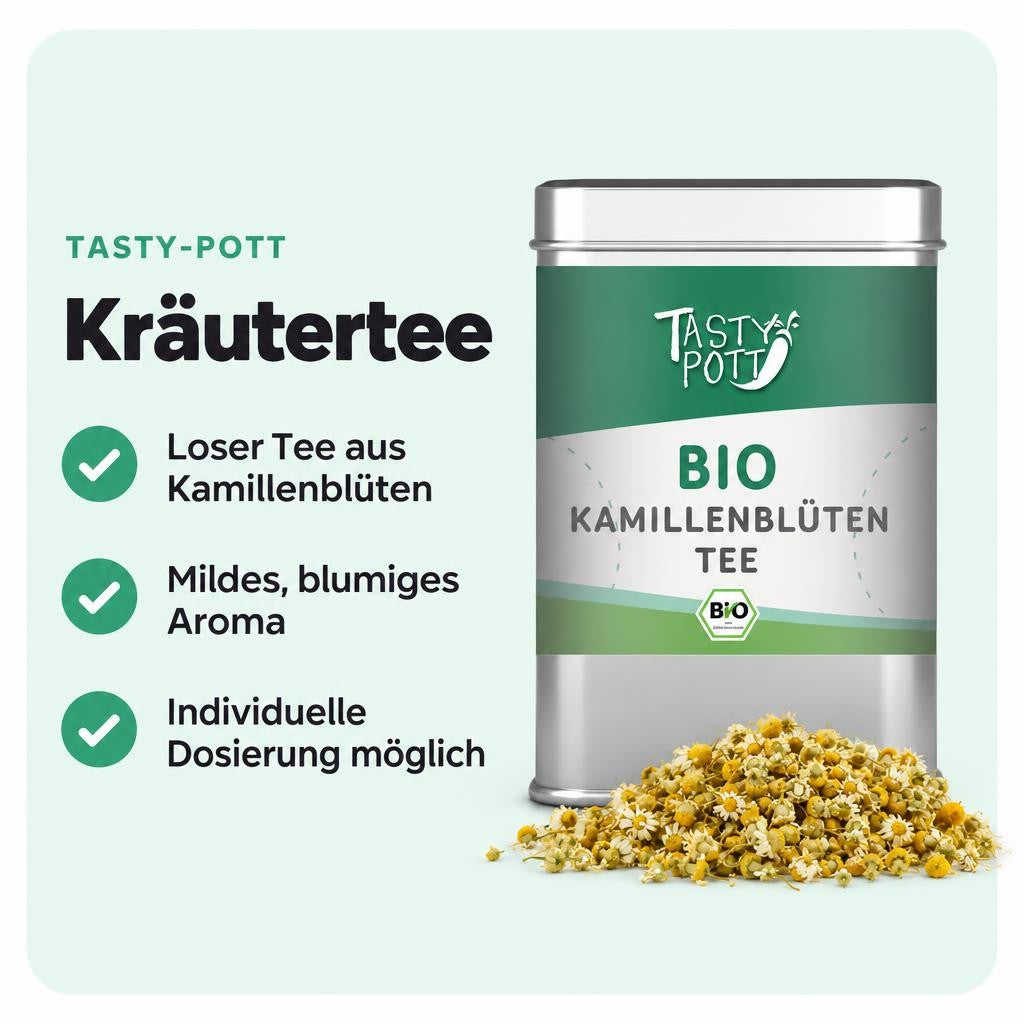 Tasty Pott Bio Kamillenblüten Tee - 20g – Bild 2