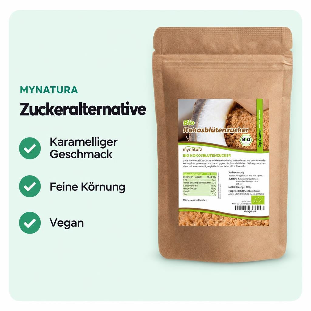 Mynatura Bio Kokosblütenzucker - 1kg – Bild 2