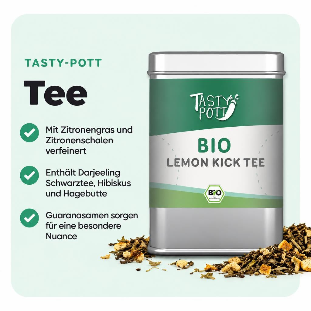 Tasty Pott Bio Lemon Kick Tee mit Zitronengras 20g – Bild 2