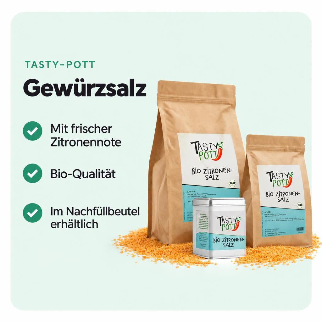 Tasty Pott Bio Zitronensalz - im Beutel – Bild 2