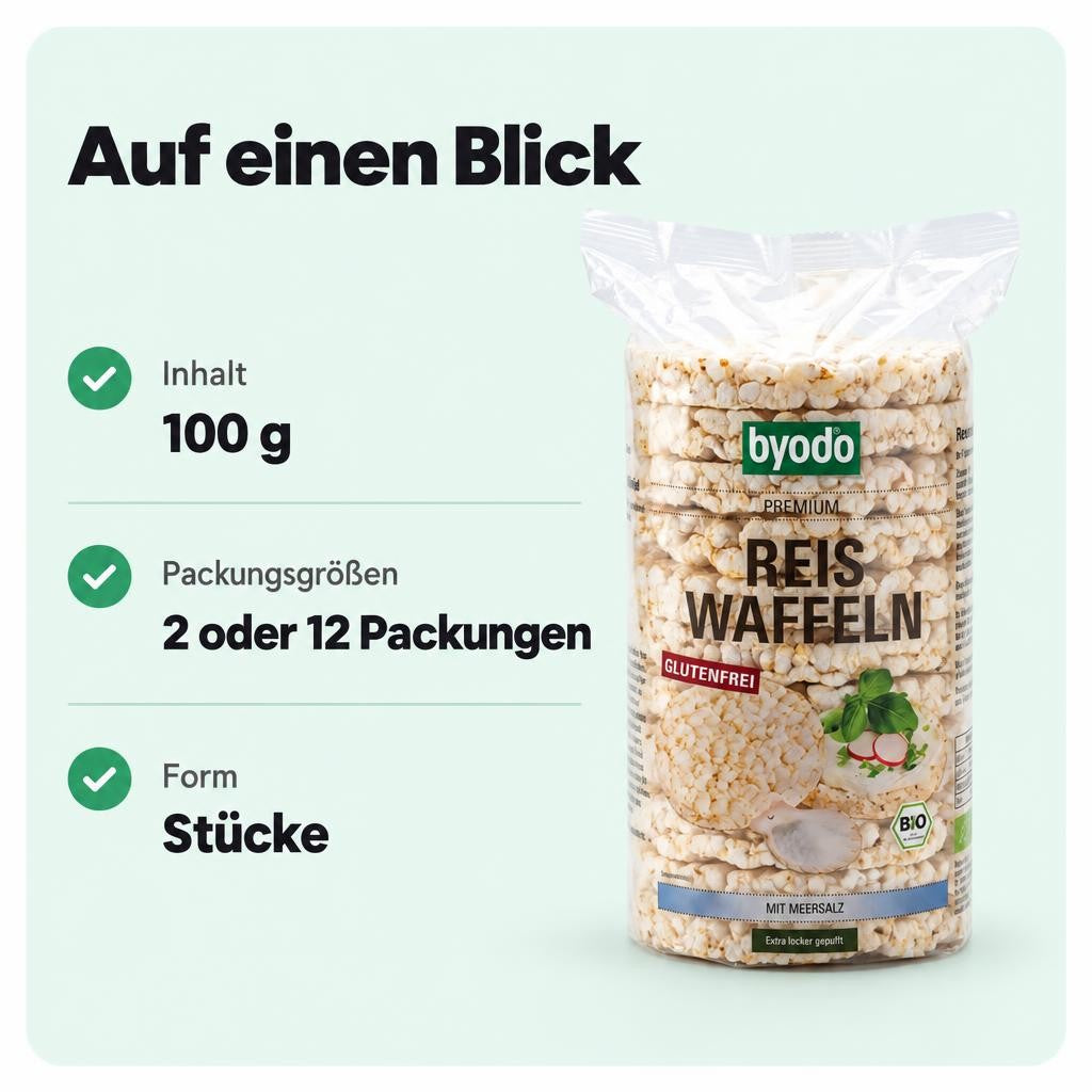 Byodo Reiswaffel Meersalz (100g) – Bild 3