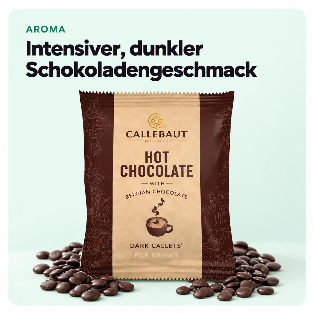 Intensiver, dunkler Schokoladengeschmack