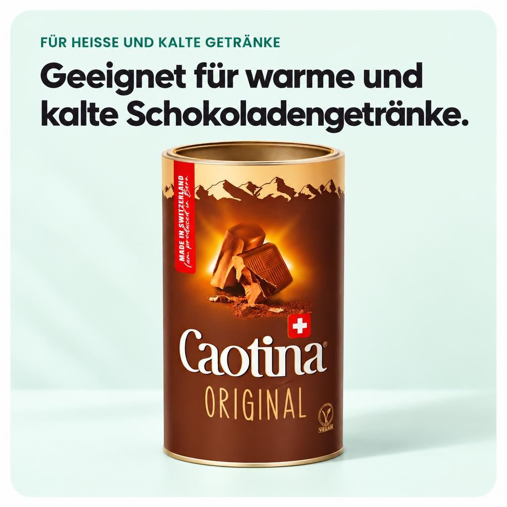 Geeignet für warme und kalte Schokoladengetränke.