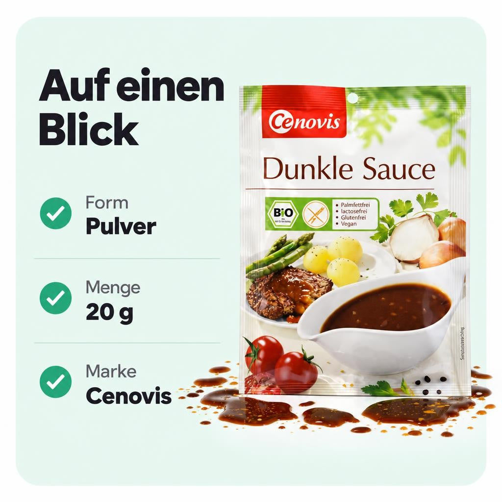 Cenovis Bio Dunkle Sauce, Vegan, 20g – Bild 3
