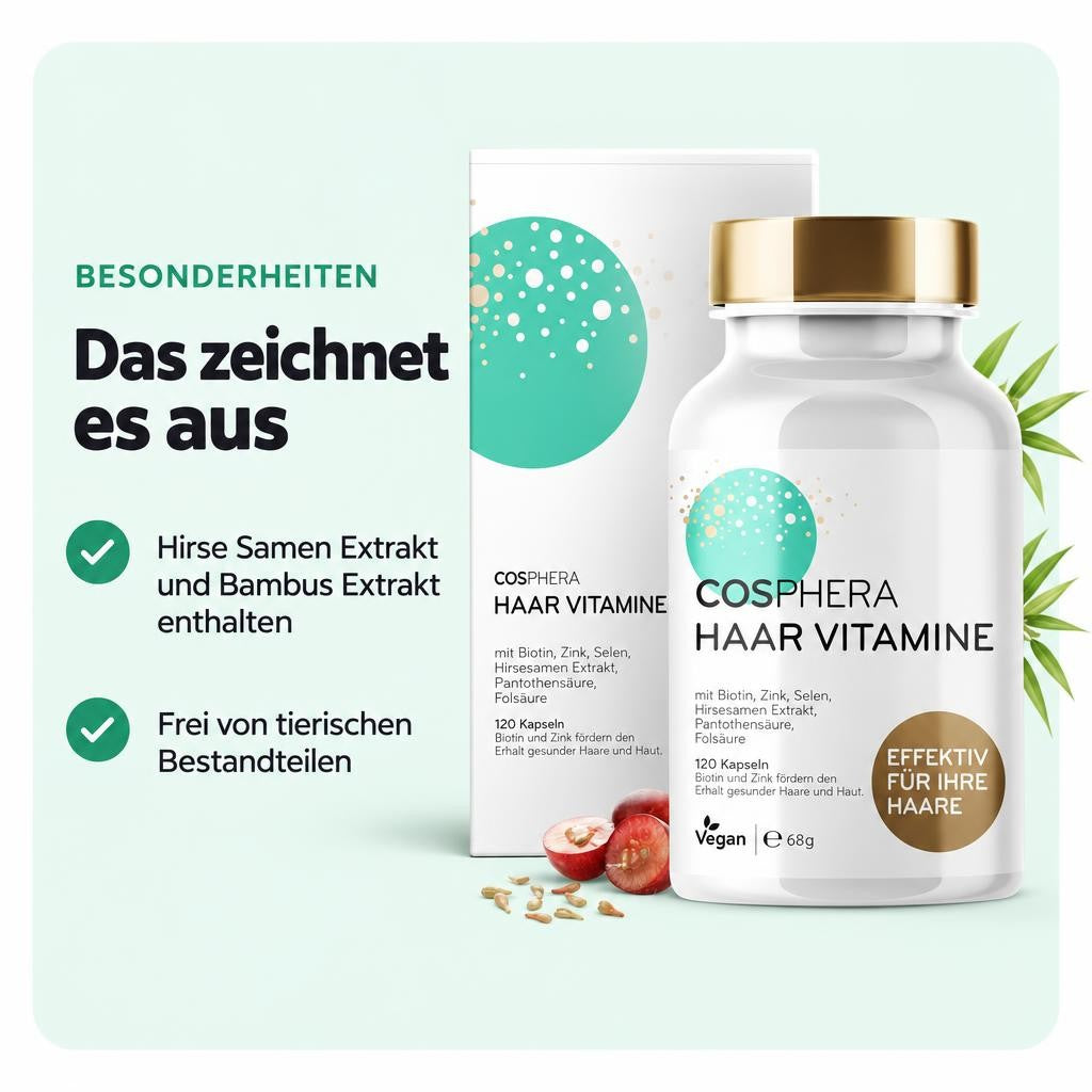 Cosphera Haar Vitamine - 120 Kapseln – Bild 5