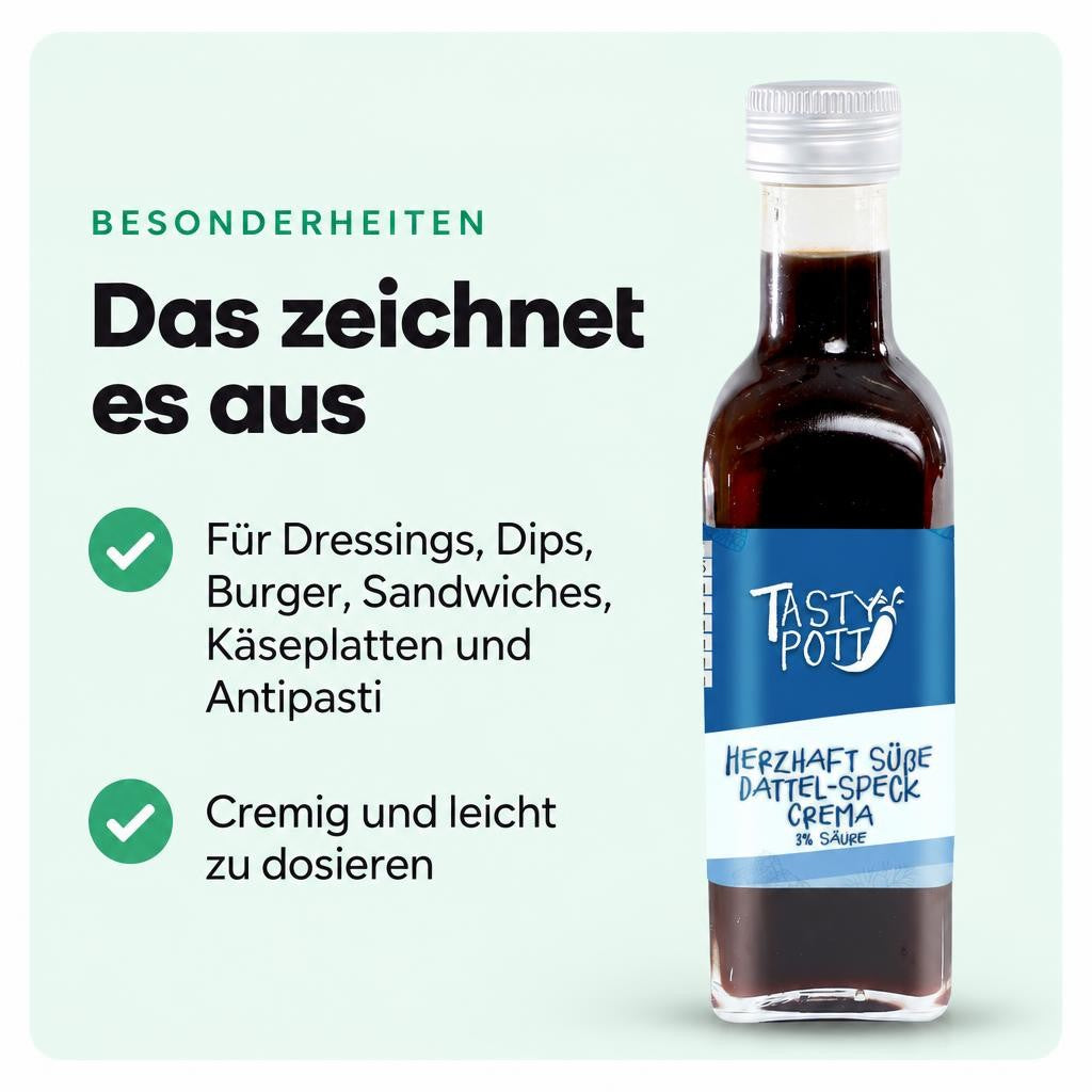 Süß-herzhafte Komposition aus Dattel und Speck