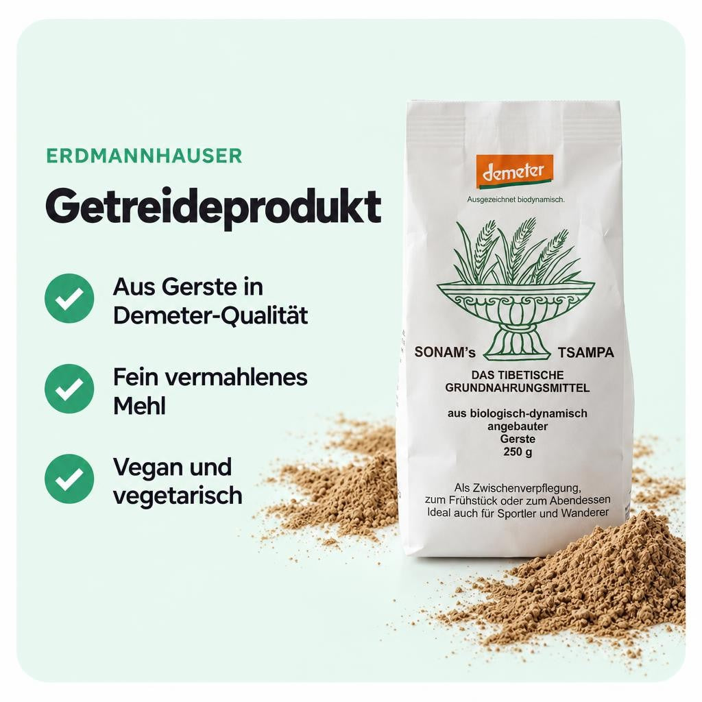 Demeter Sonam's Tsampa Gersteung (1 x 250 g) – Bild 2