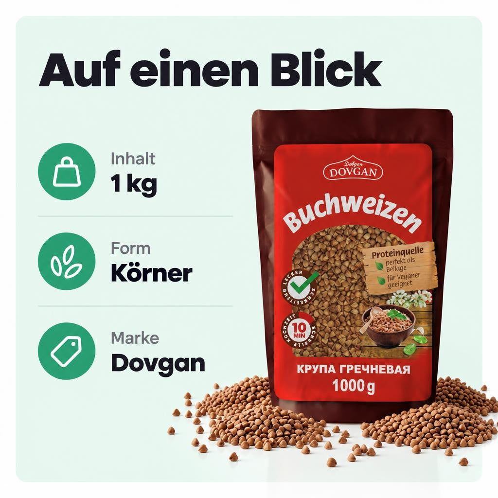 Dovgan Buchweizen, 1kg – Bild 3
