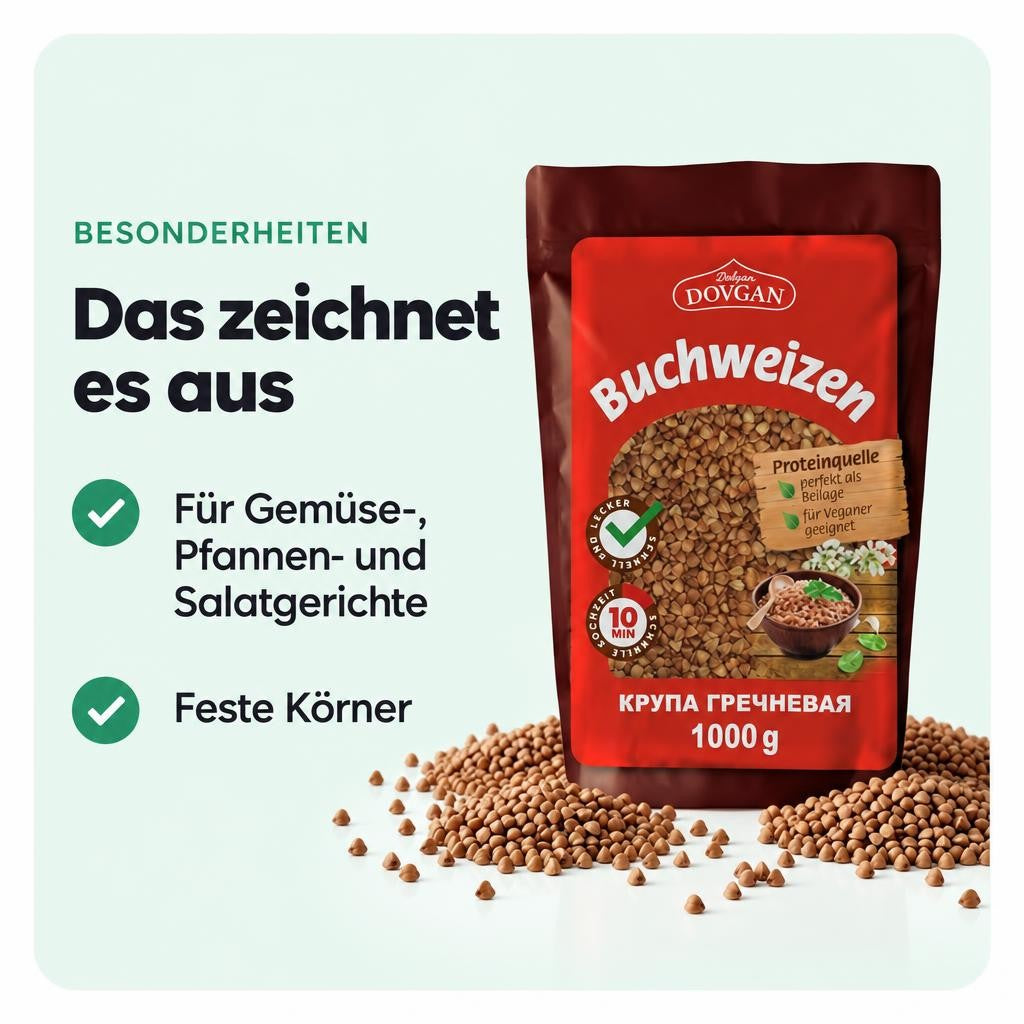 Dovgan Buchweizen, 1kg – Bild 5