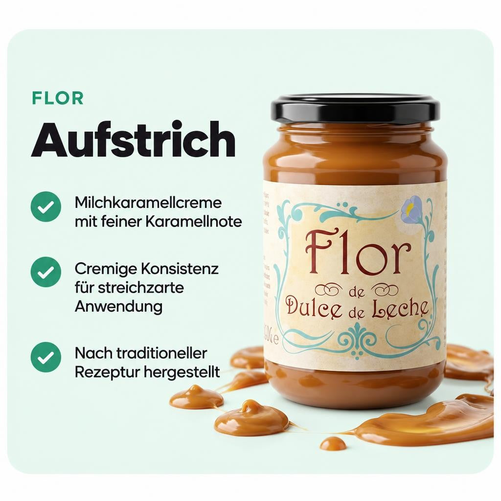 Flor de Dulce de Leche - Milchkaramellcreme 450g – Bild 2