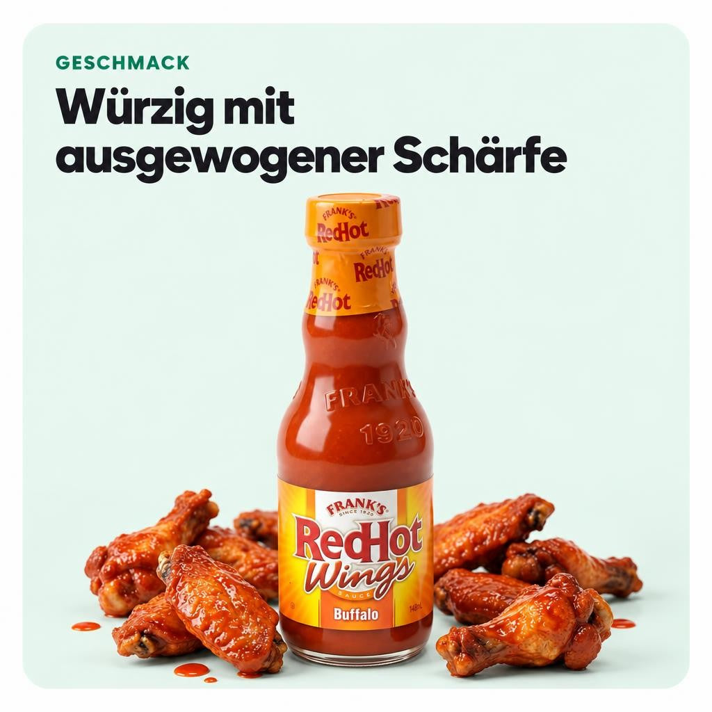 Franks Red Hot - Buffalo Wings Sauce (148ml) – Bild 4
