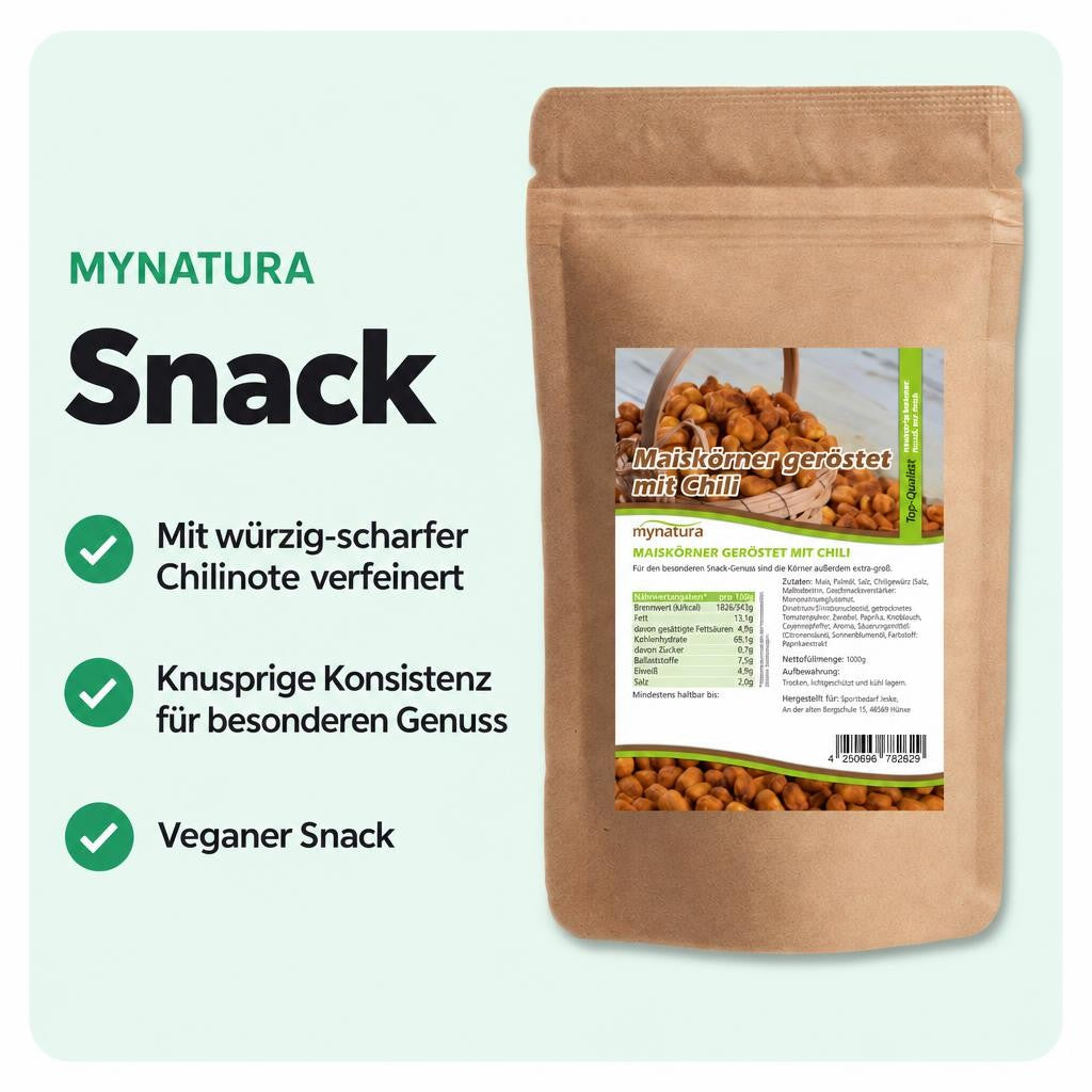 Mynatura geröstete Maiskörner mit Chili – 1000g – Bild 2