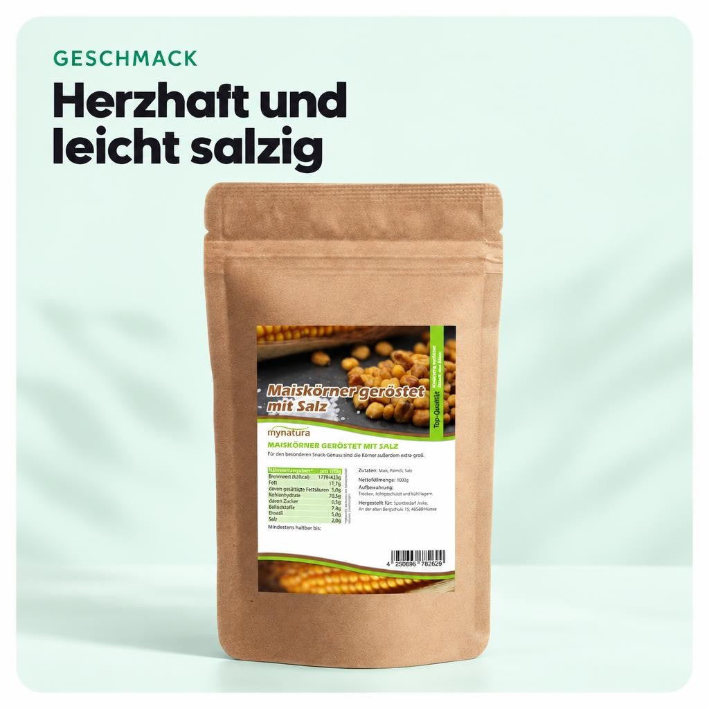 Mynatura geröstete Maiskörner mit Salz – 1000g – Bild 4