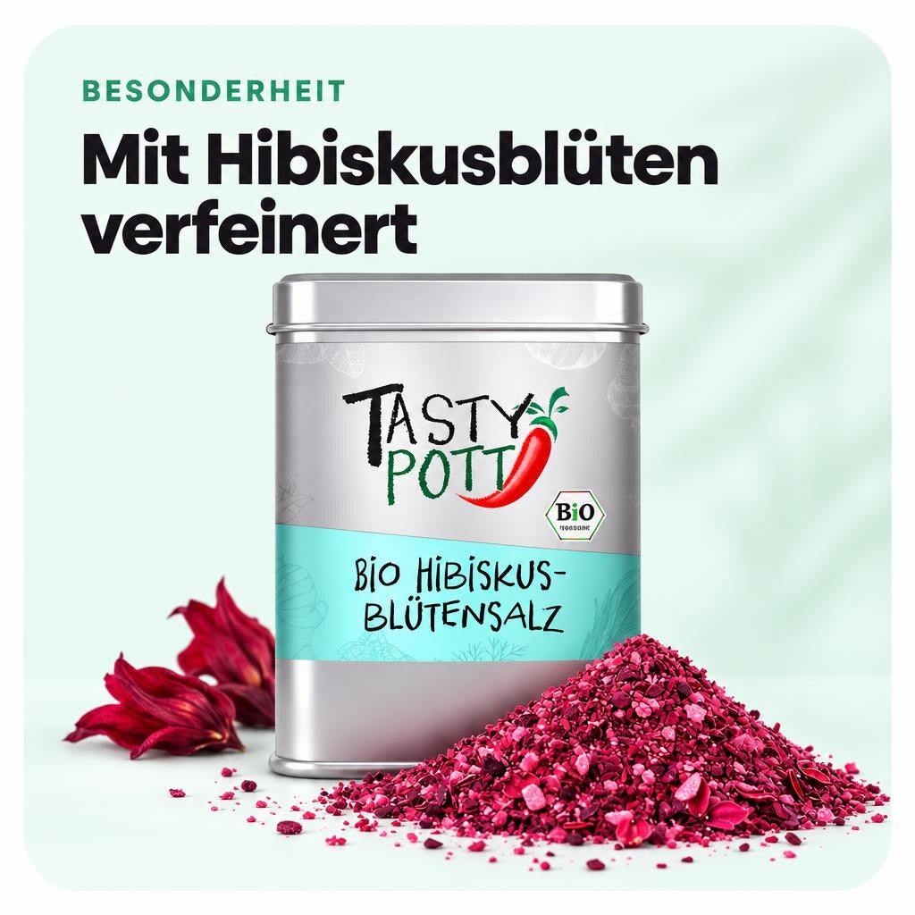 Mit Hibiskusblüten verfeinert