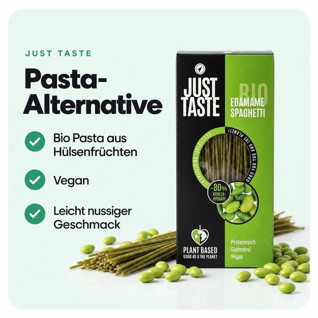 JUST TASTE – Bio Edamame Spaghetti – 250g – Bild 2