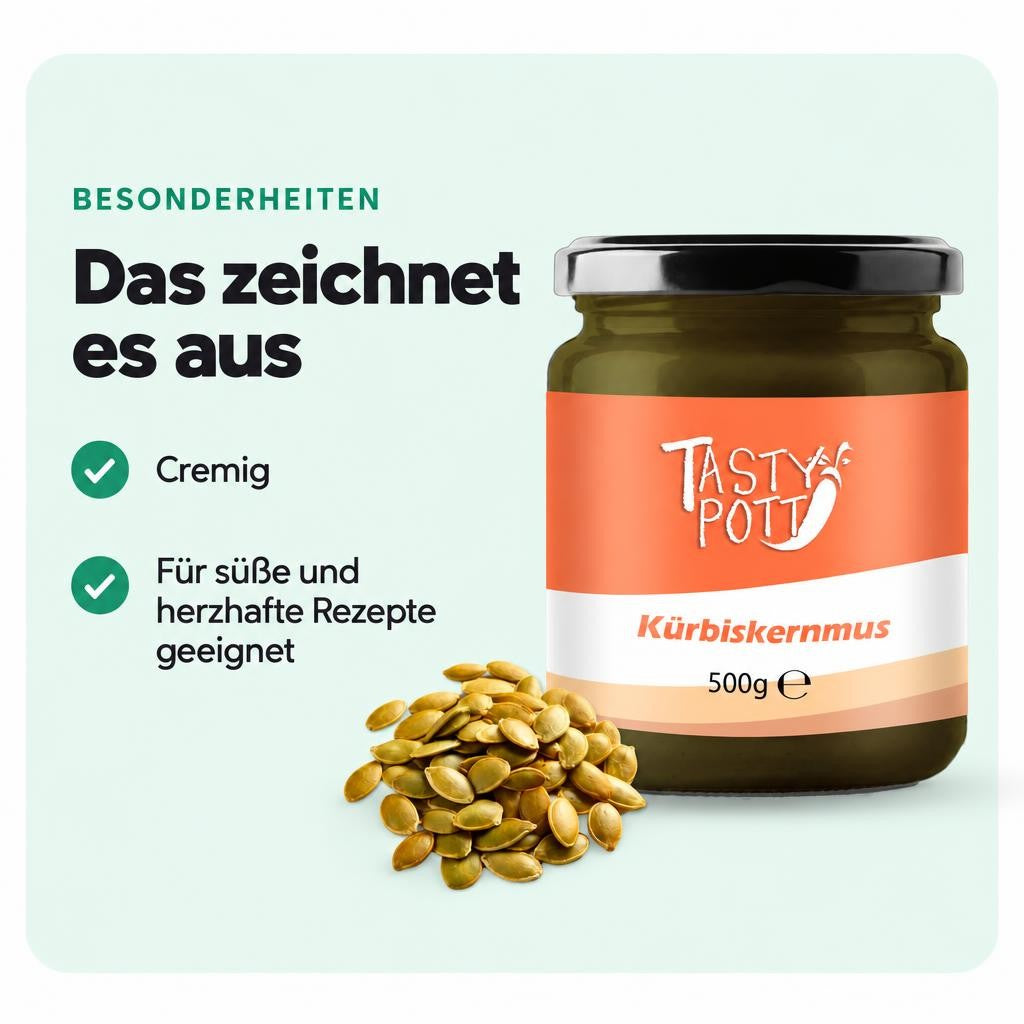Tasty Pott Kürbiskernmus 500g – Bild 5