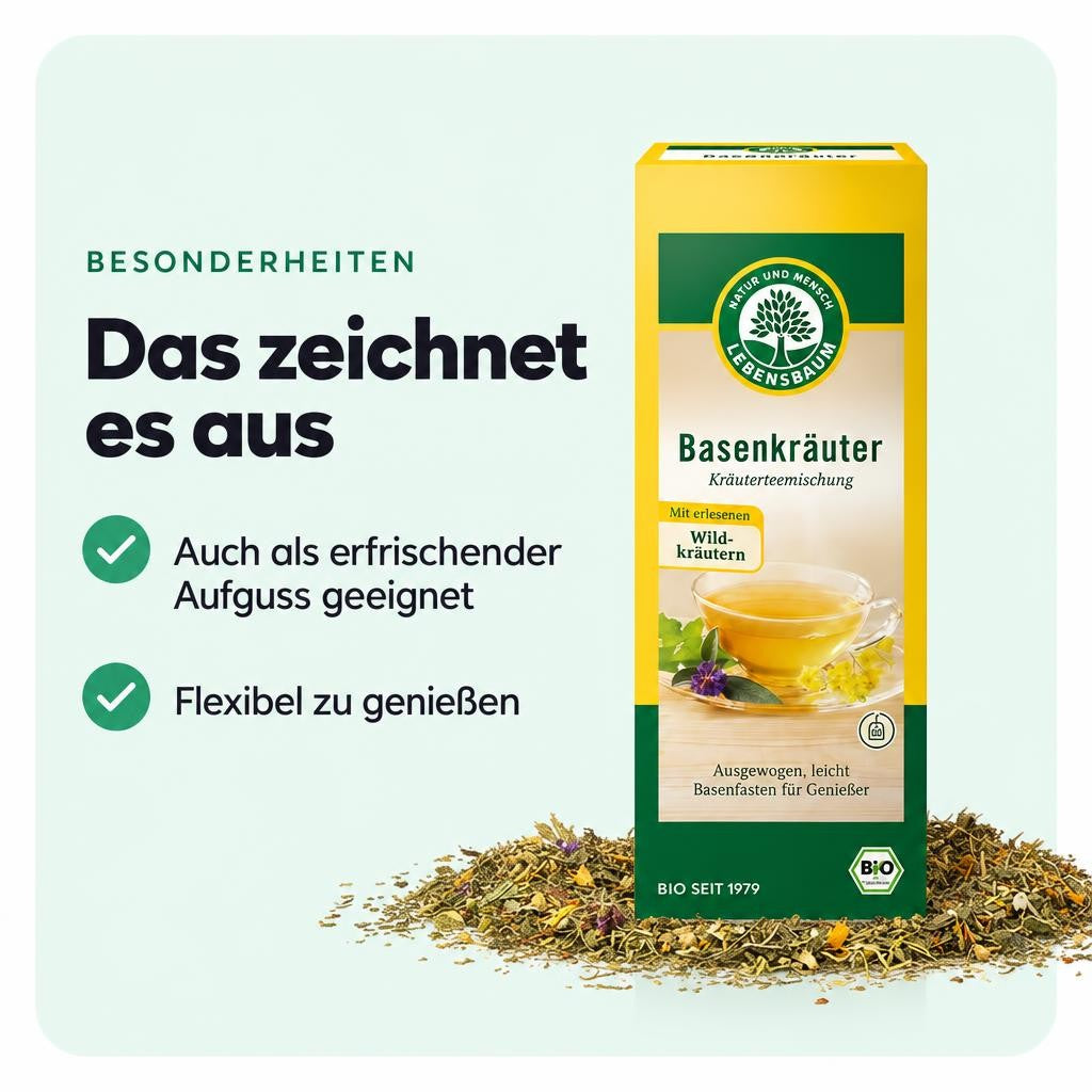 Lebensbaum Bio Basenkräuter Kräutertee Mischung - 60g – Bild 5