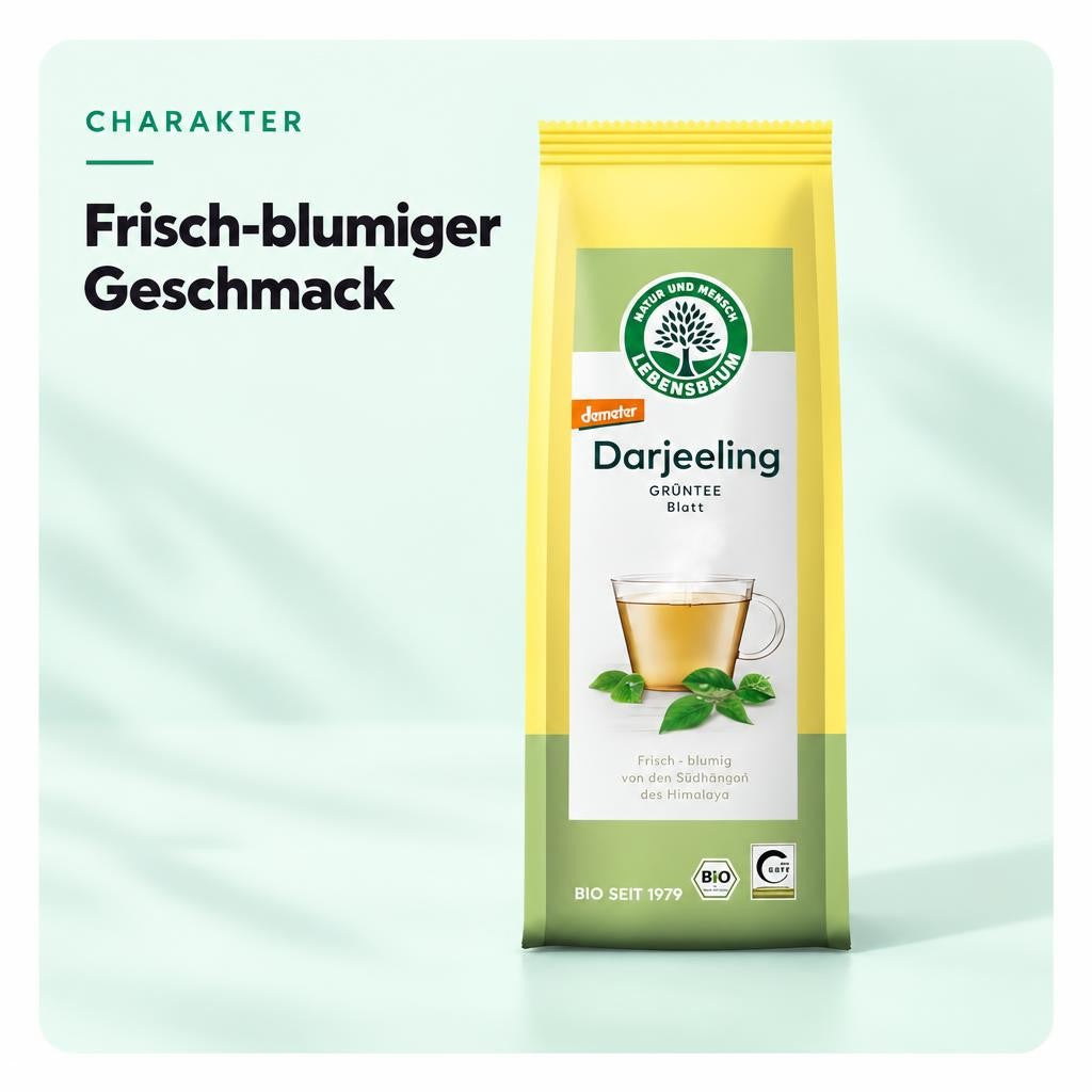 LEBENSBAUM Bio Darjeeling - Ambootia ganzes Blatt - Tee lose 50 g – Bild 4