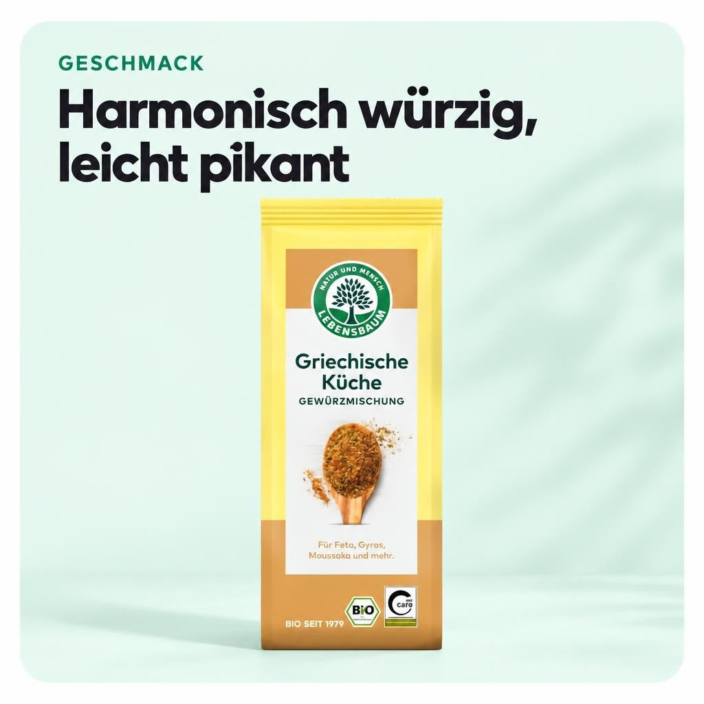 LEBENSBAUM BIO Griechische Küche, Gewürzmischung, 45g – Bild 4