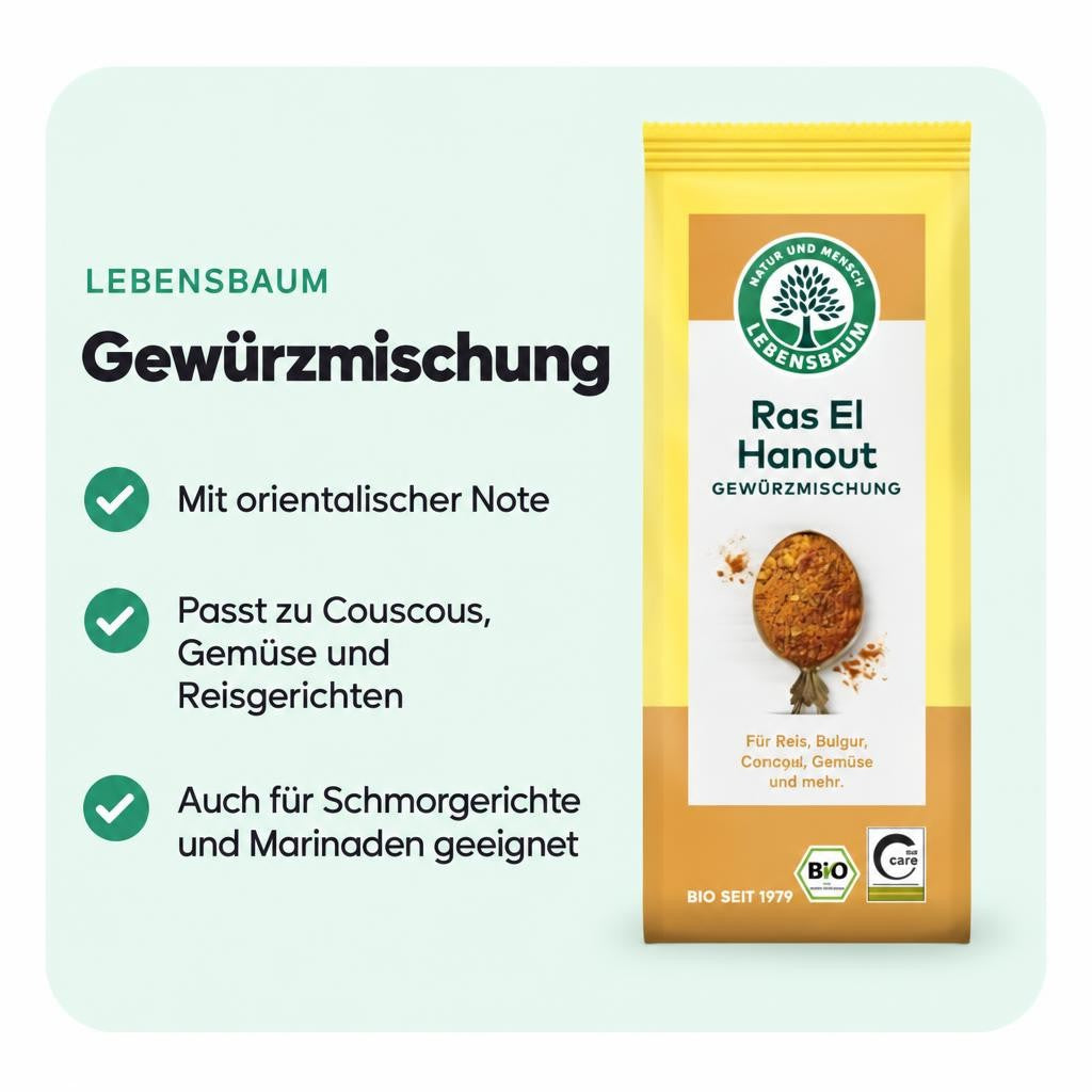 Lebensbaum Ras El Hanout, Bio-Gewürzmischung - 45 g – Bild 2