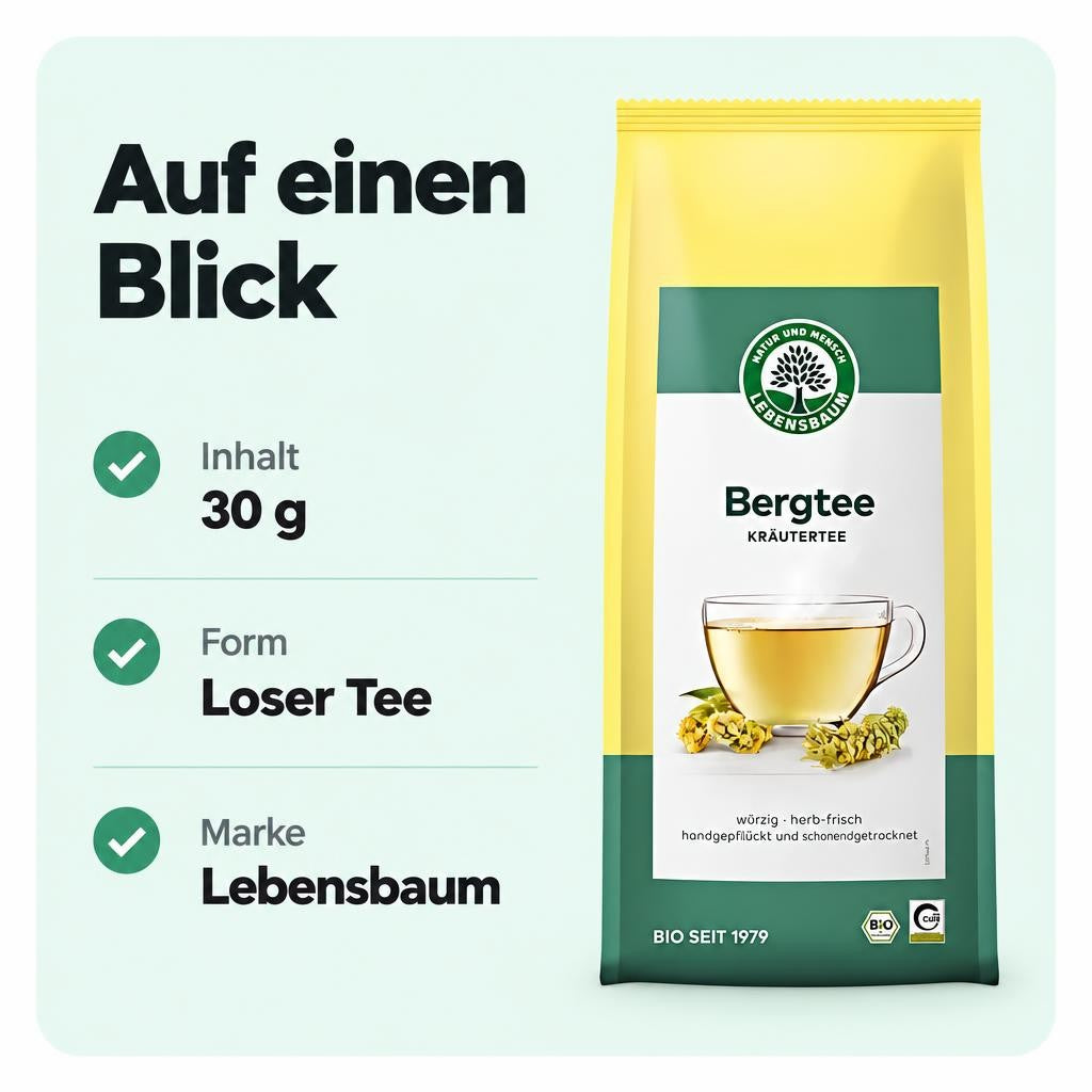 LEBENSBAUM BIO Griechischer Bergtee, loser Tee im Beutel 30 g – Bild 3