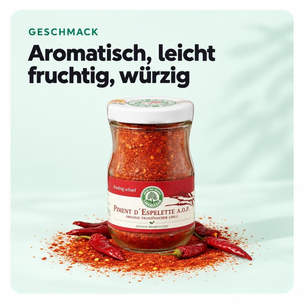 Lebensbaum Piment D`Espelette A.O.P. - Original Französischer Chilli, 50 g – Bild 4
