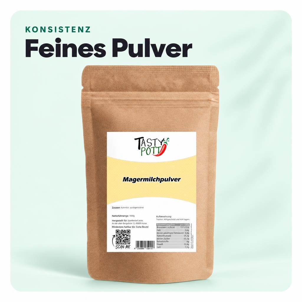 Tasty Pott Magermilchpulver in Top Qualität - im Beutel – Bild 4