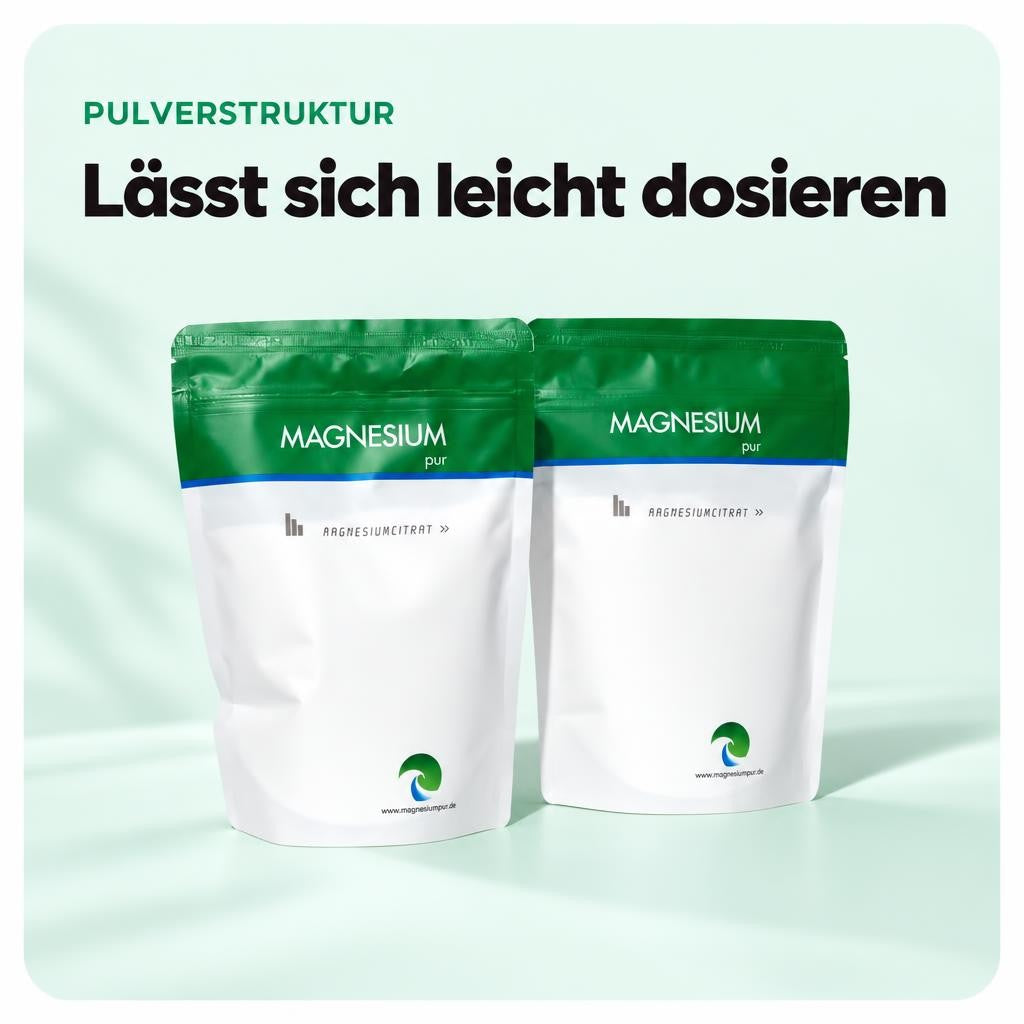 Magnesium Pur Magnesiumcitrat Citrat Pulver - 2x500g Set – Bild 4