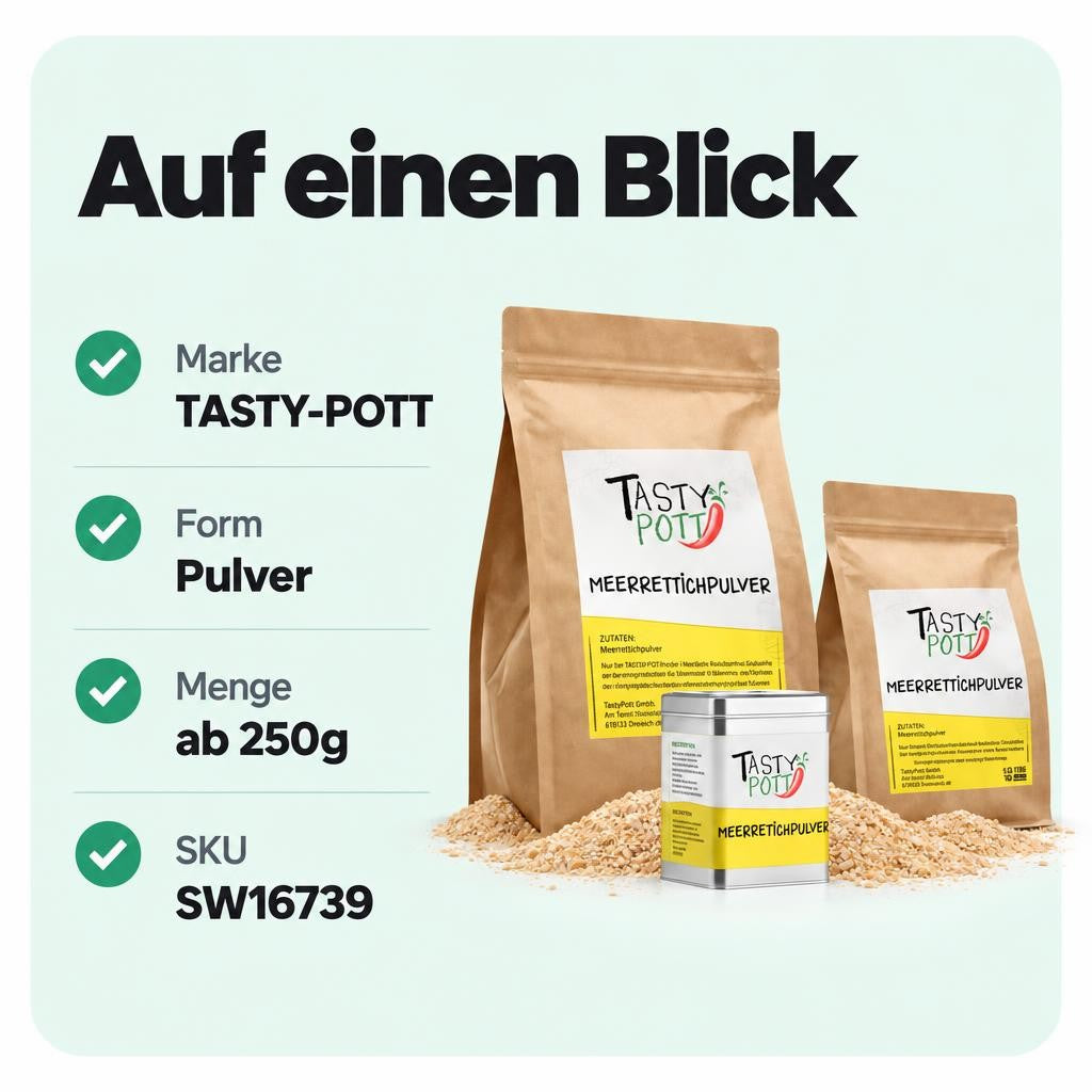 Tasty Pott Meerrettich Pulver Beutel – Bild 3