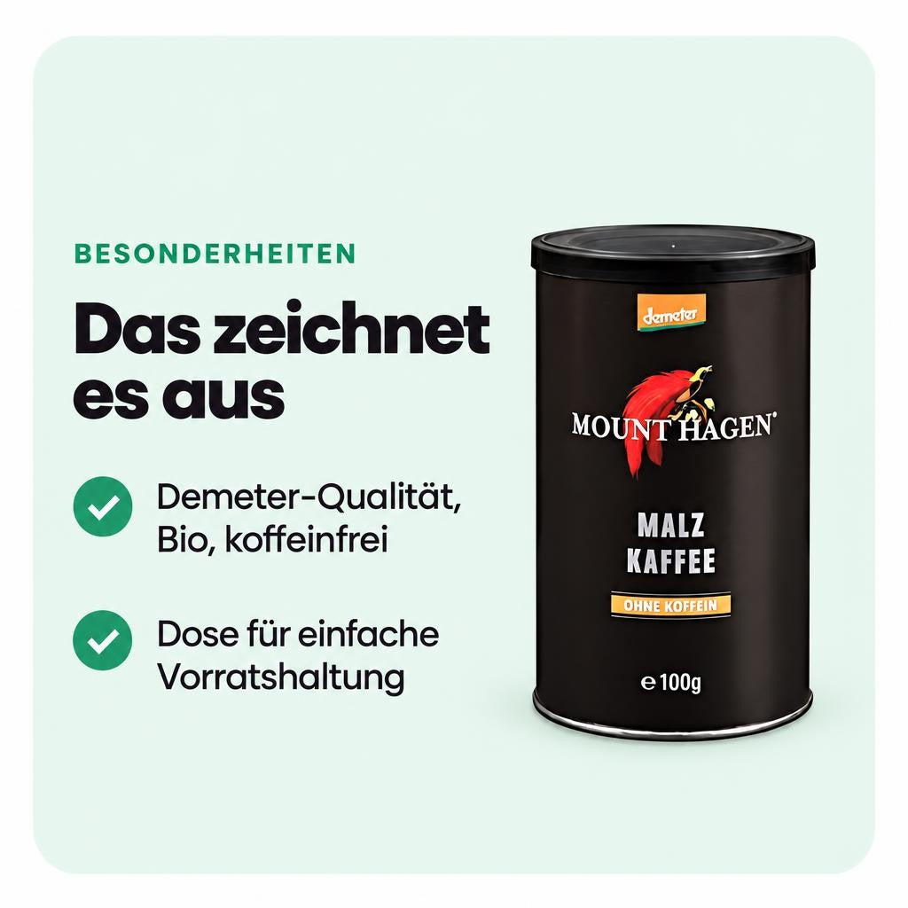 Mild mit feinen Getreidenoten und leicht süßlicher Tasse